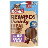 Bakers Rewards Variety with Beef, Chicken & Lamb 100g (Case of 8)  Adomoo